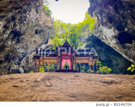 Phraya Nakhon Cave, Khua Kharuehat pavillion temple in Khao Sam Roi Yot National Park in Prachuap 80346704