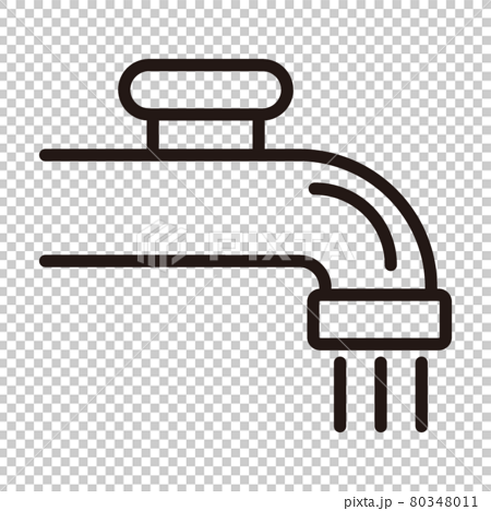 water tap clipart black and white