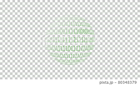 Innumerable rows of numbers 0 and 1 Spherical and background Innumerable rows of numbers 0 and 1 Spherical and background 80348379