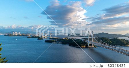 瀬戸大橋 夕景 瀬戸大橋 夕景 80348425