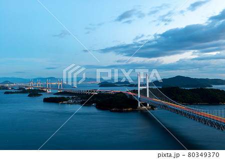 瀬戸大橋 夕景 瀬戸大橋 夕景 80349370
