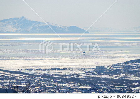 View of the sea bay and mountains. View of the sea bay and mountains. 80349527