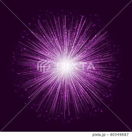 Explosion on purple background. Vector illustration. Explosion on purple background. Vector illustration. 80349687