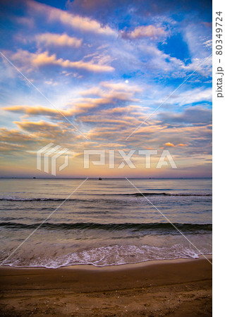 Suan Son Pradipat Beach at sunset in Prachuap Khiri Khan, Thailand Suan Son Pradipat Beach at sunset in Prachuap Khiri Khan, Thailand 80349724