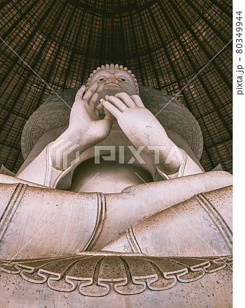 Wat Phraphuttha Saengtham abandoned temple during. covid lockdown, in Nong Nak, Thailand Wat Phraphuttha Saengtham abandoned temple during. covid lockdown, in Nong Nak, Thailand 80349944