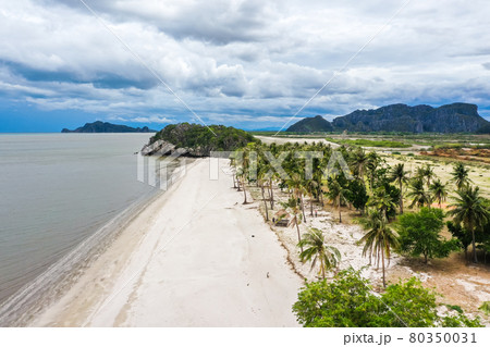 Sam Phraya beach in Sam Roi Yot national park in Prachuap Khiri Khan, Thailand 80350031