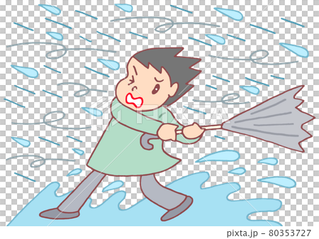 台風・暴風雨 80353727