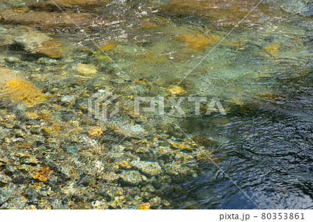 夏の渓流 80353861