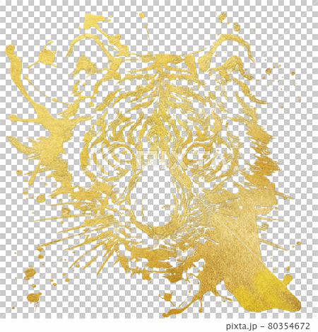 Golden tiger face up 80354672