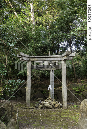 京都・蚕ノ社　三柱鳥居 80357098