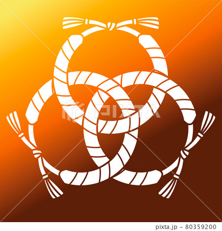 家紋風アイコン ミサンガ 日本の紋章 家紋風アイコン ミサンガ 日本の紋章 80359200