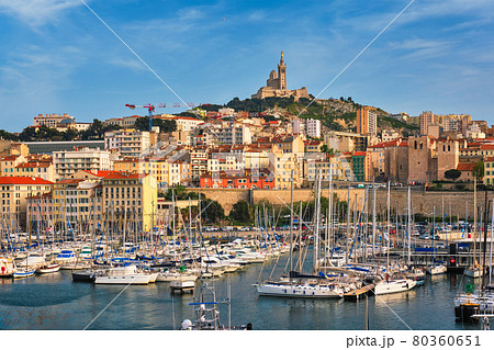 Marseille Old Port with yachts. Marseille, France Marseille Old Port with yachts. Marseille, France 80360651