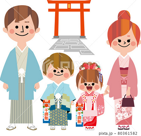 家族で七五三 80361582