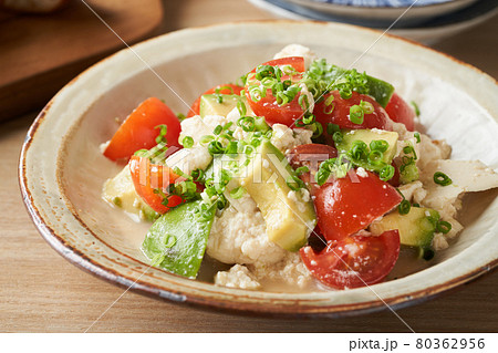 豆腐とアボカドのサラダ 豆腐とアボカドのサラダ 80362956