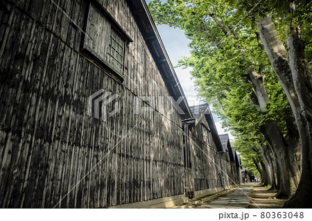 山形県酒田市の山居倉庫 山形県酒田市の山居倉庫 80363048