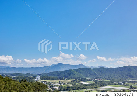 夏(8月)、野辺山宇宙電波観測所の遠景 長野県 南牧村 夏(8月)、野辺山宇宙電波観測所の遠景 長野県 南牧村 80364273