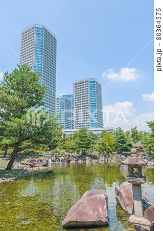 都市風景 再開発された二子玉川公園から望むタワーマンション群 東京都世田谷区 都市風景 再開発された二子玉川公園から望むタワーマンション群 東京都世田谷区 80364576