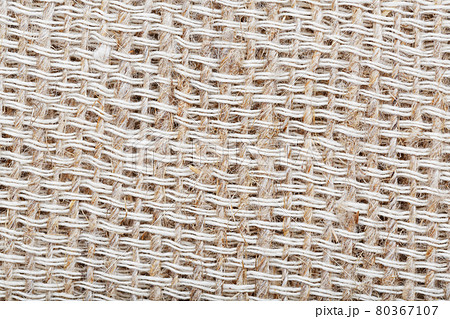 Burlap fabric with linen fibers as background. Burlap fabric with linen fibers as background. 80367107