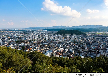 岐阜県関市 安桜山から見る関市の街並み 80368429