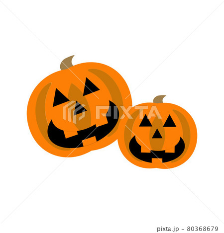 かわいいハロウィンかぼちゃのイラスト かわいいハロウィンかぼちゃのイラスト 80368679