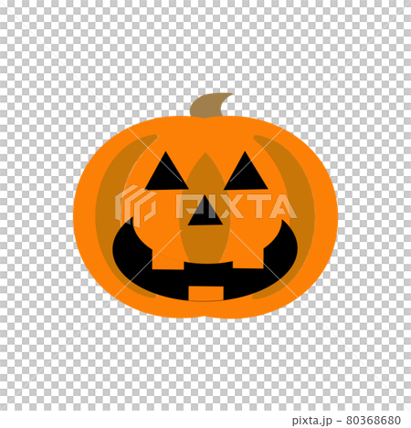 かわいいハロウィンかぼちゃのイラスト 80368680