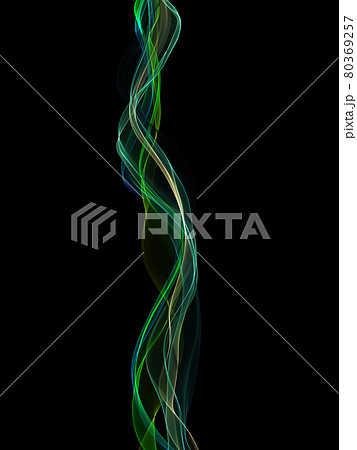 ライン　曲線　アブストラクト 80369257