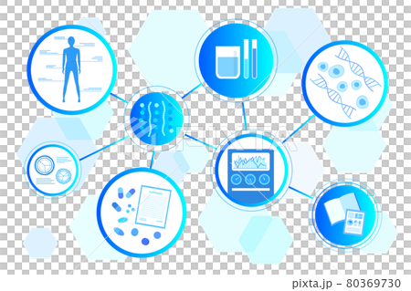 藥物開發醫學人體實驗圖像AI矢量素材 80369730