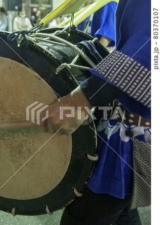 【夏祭り】遠野祭り　岩手県　遠野市　しし踊り　鹿舞　祭り 80370107