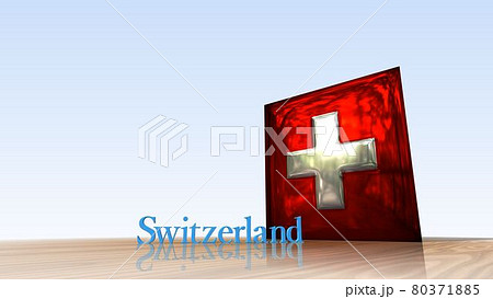 床に映るSwitzerlandの国旗とテキスト4-3-3 床に映るSwitzerlandの国旗とテキスト4-3-3 80371885