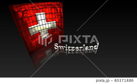 床に映るSwitzerlandの国旗とテキスト5-2-1 床に映るSwitzerlandの国旗とテキスト5-2-1 80371886