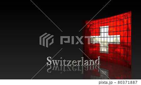 床に映るSwitzerlandの国旗とテキスト5-1-3 床に映るSwitzerlandの国旗とテキスト5-1-3 80371887