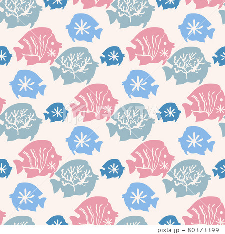 Sea Fish Pattern 9のイラスト素材