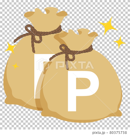現金袋 イラスト素材 現金袋 イラスト素材 80375738