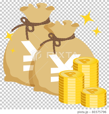 錢袋插畫素材 錢袋插畫素材 80375796