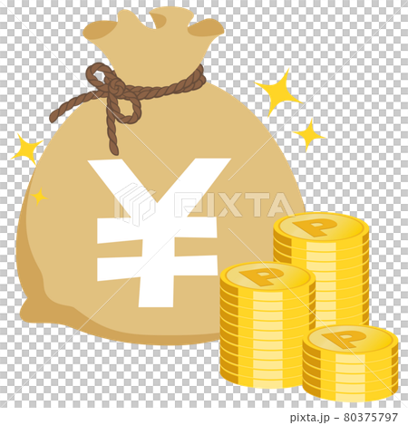 現金袋 イラスト素材 現金袋 イラスト素材 80375797