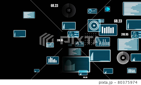 Visionary business dashboard for financial data analysis Visionary business dashboard for financial data analysis 80375974