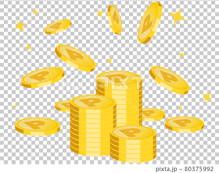 Point coin financial image material 80375992