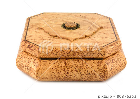 wooden jewelry box with velvet lining 80376253