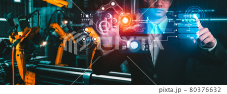 Advanced robot arm system for digital industry and factory robotic technology Advanced robot arm system for digital industry and factory robotic technology 80376632
