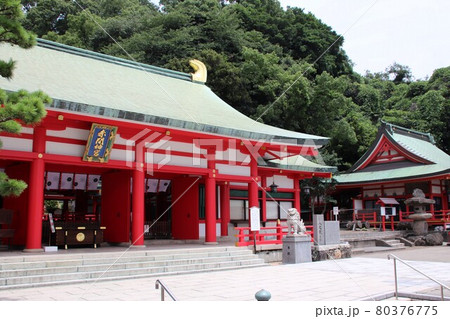 下関市の赤間神宮大安殿 80376775