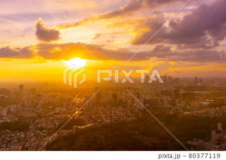 大都会の夕日 2021 夏 大都会の夕日 2021 夏 80377119