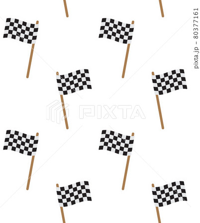 Vector seamless pattern of flat finish race flag 80377161
