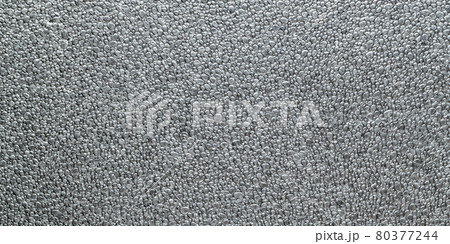 Black grain background. Gray wall for board background. Grey styrofoam foam texture or white plastic polystyrene pattern. 80377244