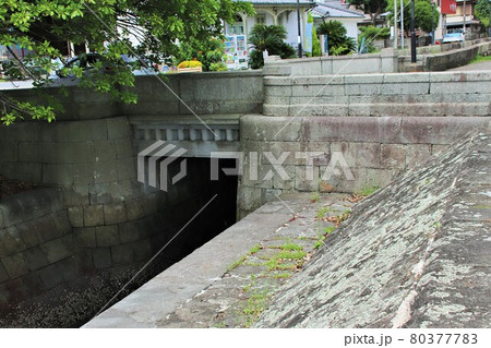 三角西港の石積排水路 三角西港の石積排水路 80377783