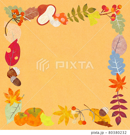 秋のフレーム素材 80380232