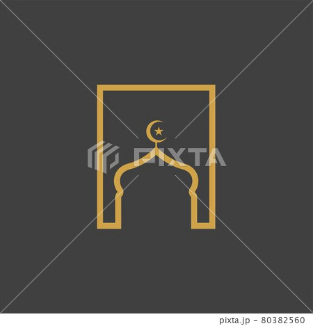Mosque Background vector Illustration 80382560