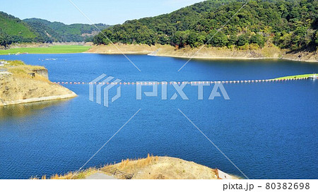 鶴田ダム周辺風景 水量発電 自然エネルギー 薩摩川内市 鹿児島県 鶴田ダム周辺風景 水量発電 自然エネルギー 薩摩川内市 鹿児島県 80382698