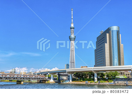 東京の都市風景 東京スカイツリー 東京の都市風景 東京スカイツリー 80383472