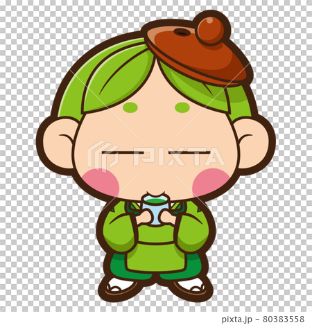 緑茶のキャラクター 80383558