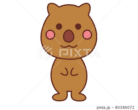 クアッカワラビーのイラスト素材